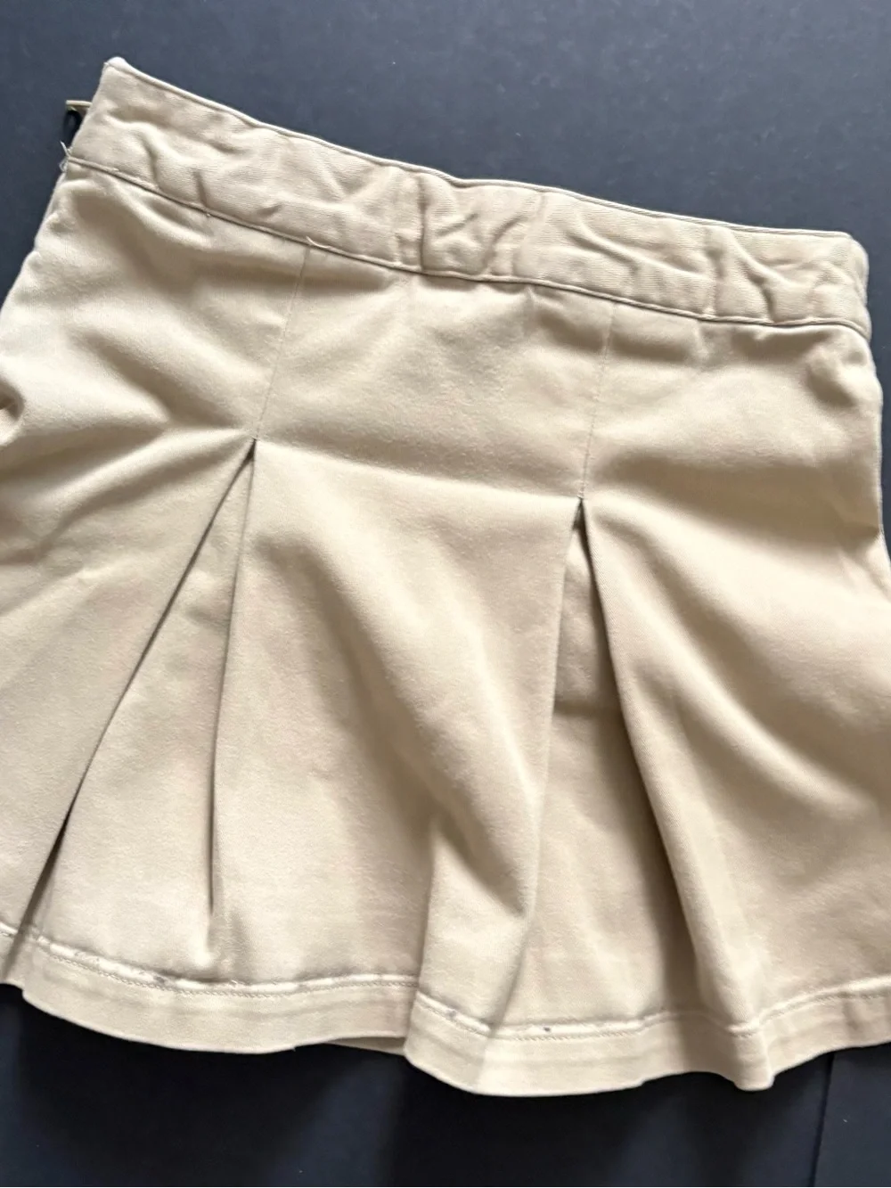 Kids Pleated Uniforms Skort Set - Navy and Beige Sz 5T